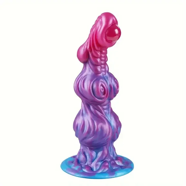 10.24in Alien Design Realistic Silicone Knot Dildo Huge Fantasy Monster