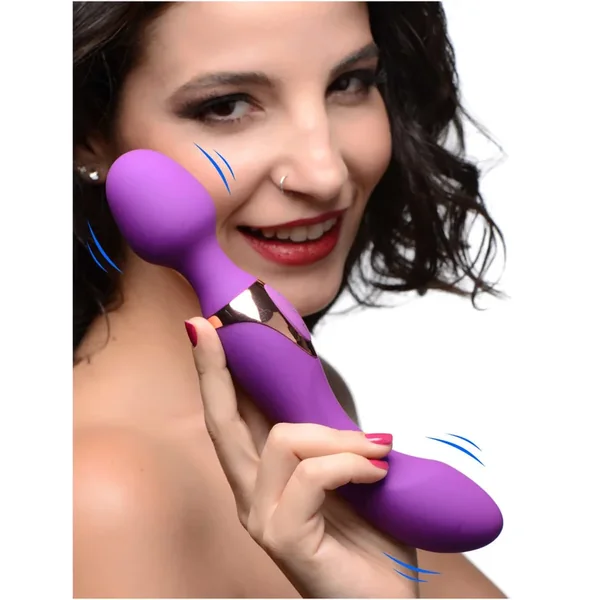10X Dual Duchess 2-in-1 Silicone Massager – Purple