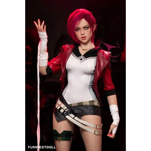 157cm C cup American sex doll red short hair sexy lifelike sex doll