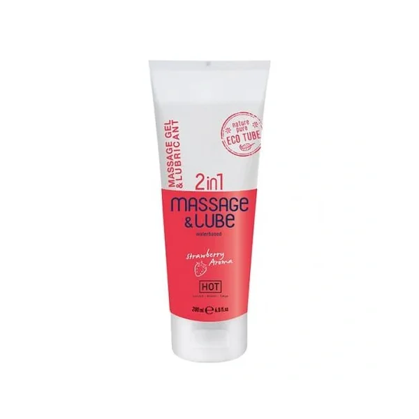 2 In 1 Hot Massage Gel And Lubricant – Strawberry