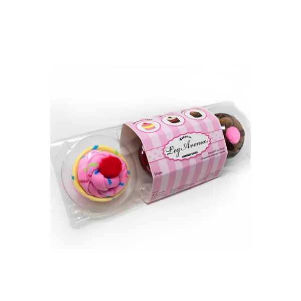 3 Piece Cupcake Socks Set