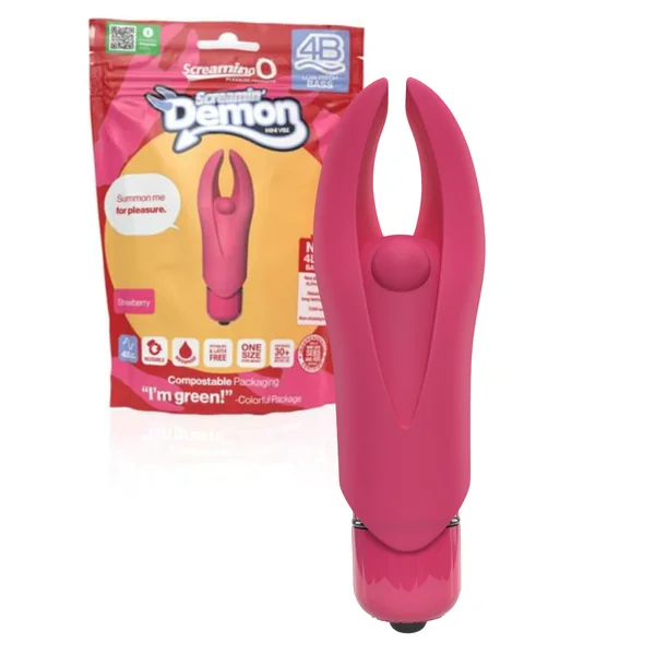 4b Demon Flexible Horn Waterproof Vibrating ClitoralSilicone Vibrator