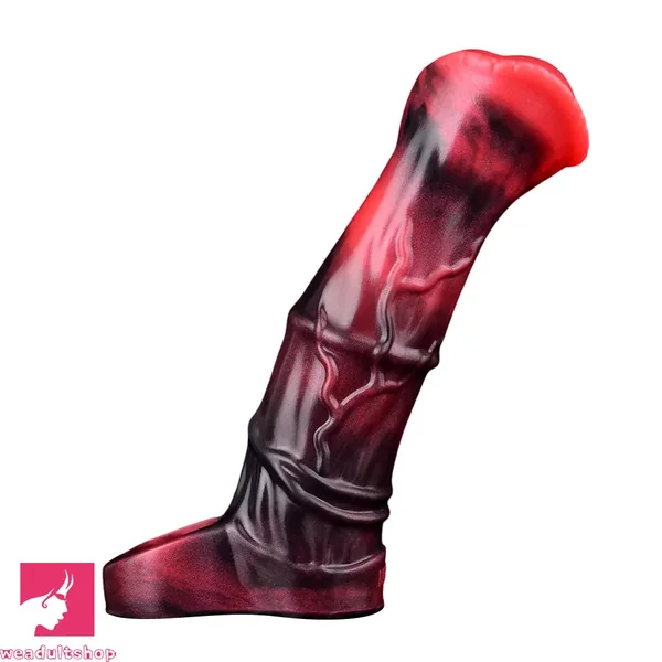 5.58in 7.17in Silicone Horse Dildo Sleeve Vibrating Hollow Waterproof Dildo