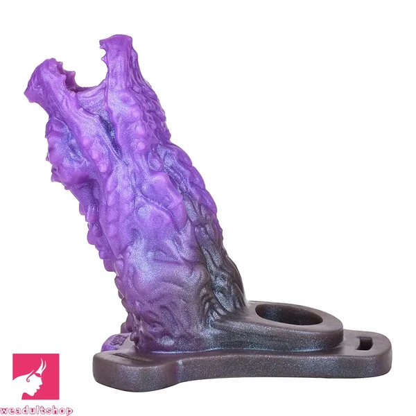5.62in Dragon Beast Creature Odd Hollow Dildo Sleeve With Penis Ring