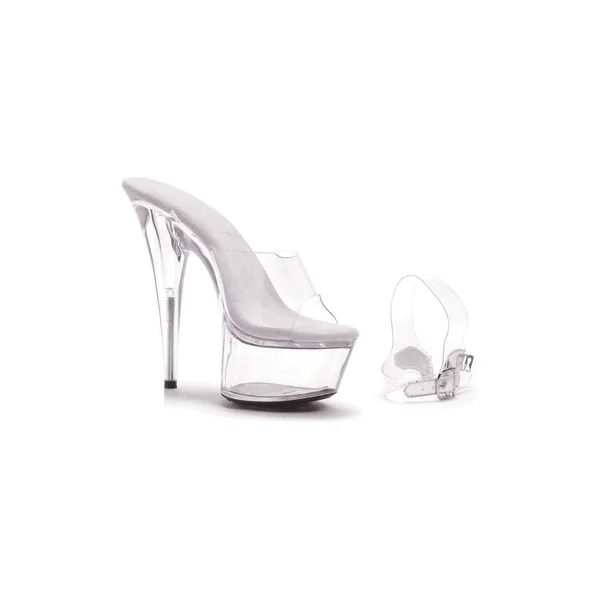 609-STREAM Platform Sandal | Clear Vinyl