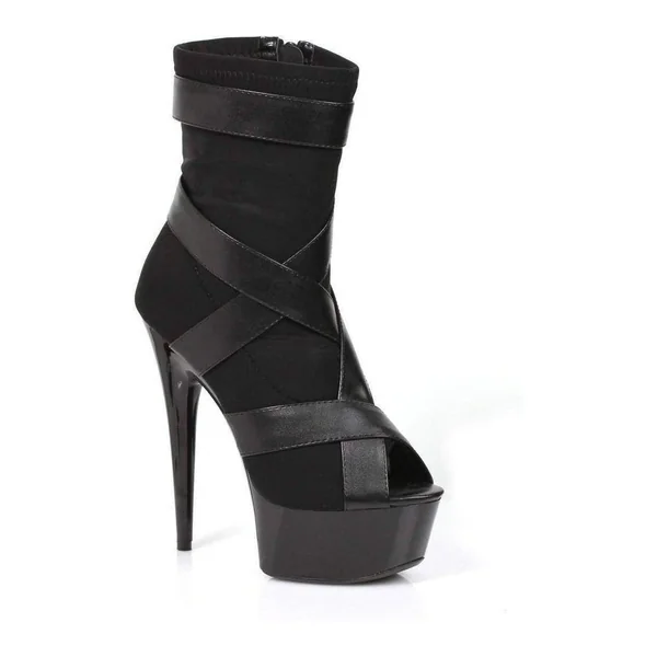 609-STRUCK Ankle Boots | Black Fabric