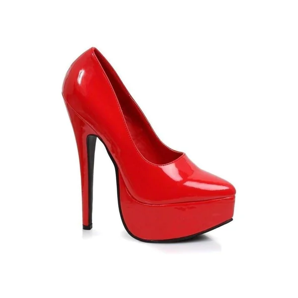 652-PRINCE Platform Pump | Red Patent