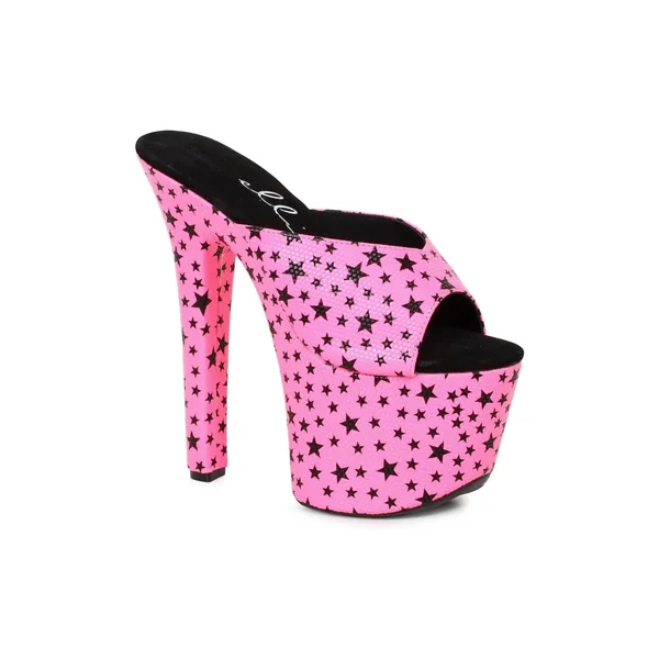 711-GAZE Platform Sandal | Fuchsia Patent