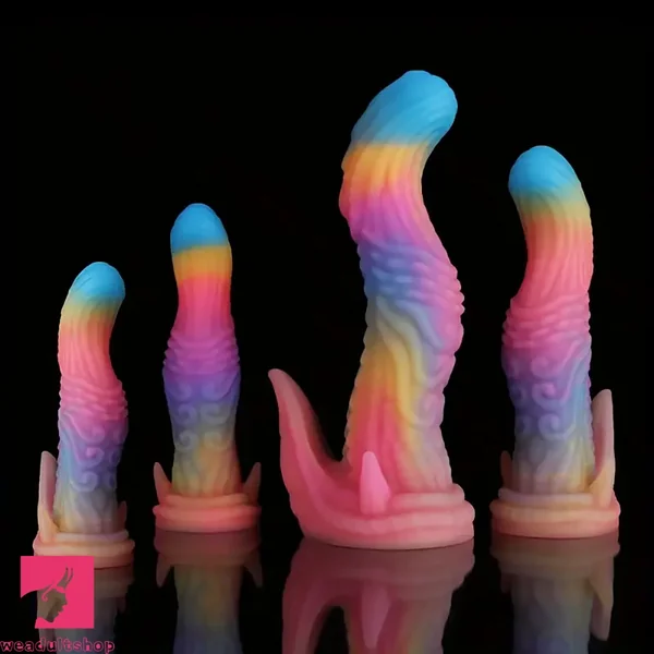 7.4in 8.5in Alien Dinosaur Tentacle Animal Silicone Anal Plug Cock Dildo