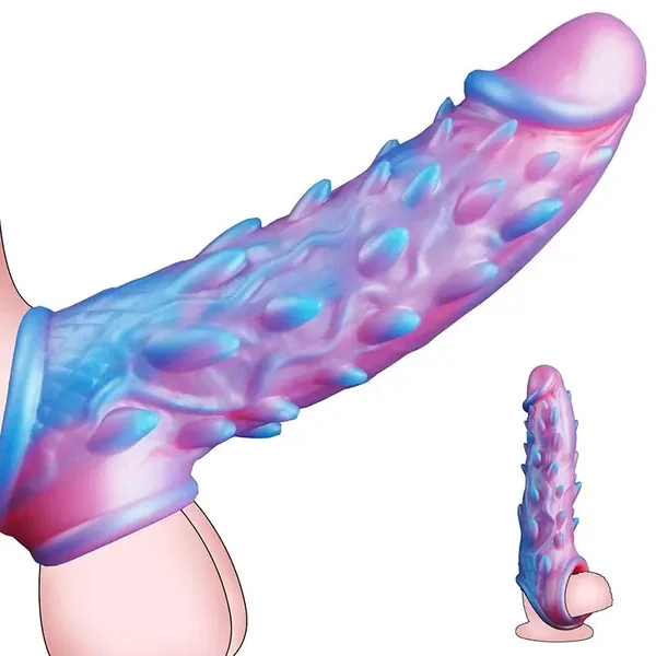 7.8″ x 1.85″ Monster Penis Sleeve for Couples