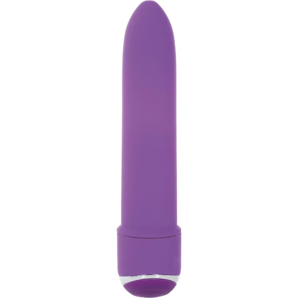 7 Function Classic Chic Mini Velvet Cote Vibrator Waterproof Purple 4.25 Inch