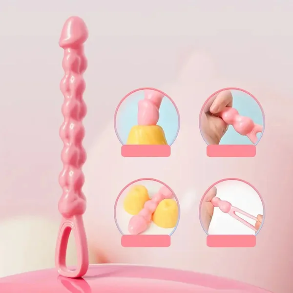 8 Anal Balls Silicone Anal Chain Sex Toy Soft Silicone Anal Plug