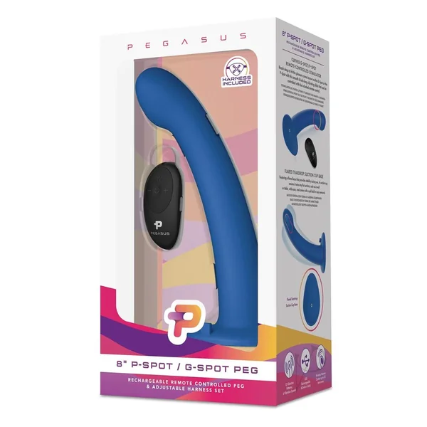 8 inches Remote Control P-Spot/G-Spot Silicone Dildo