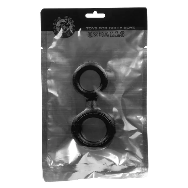 8-Ball Silicone Cock And Ball Ring - Black/Blue