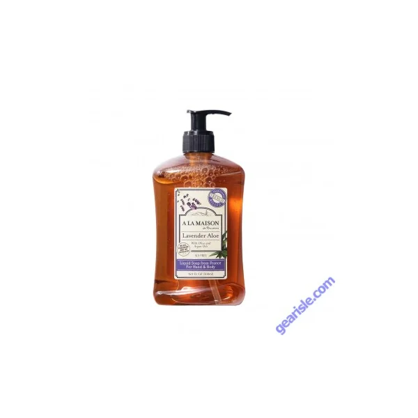 A La Maison Lavender Aloe Bottle Liquid Hand Soap 16.9 Oz