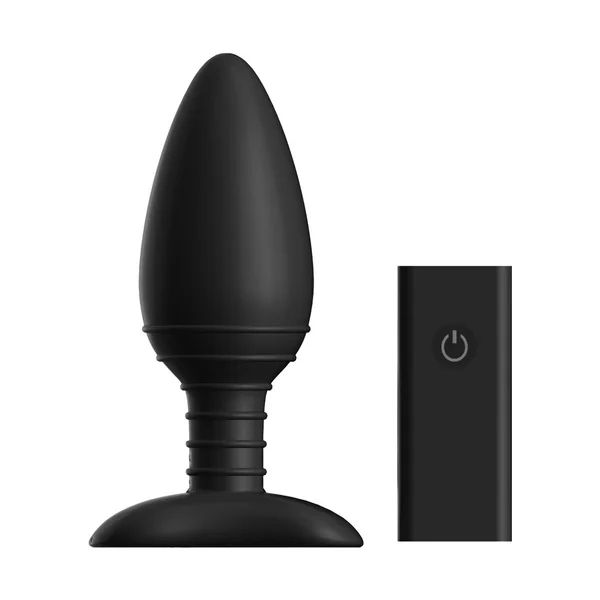 Ace Remote Control Vibrating Plug - L/M/S - Black