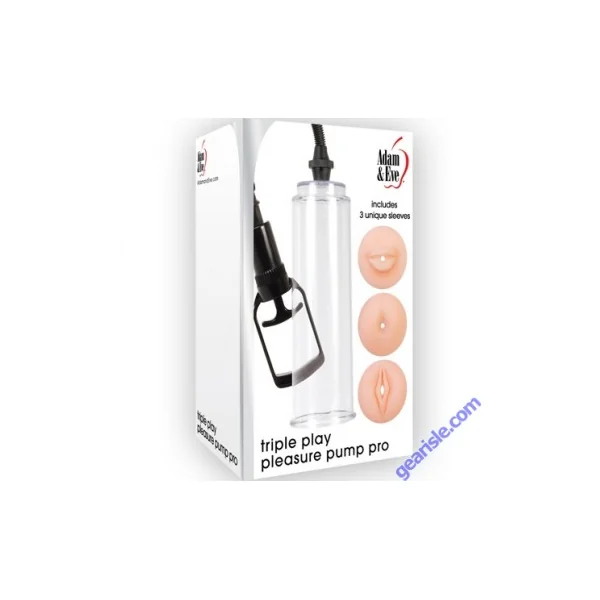 Adam and Eve Triple Play Pleasure Pump Pro