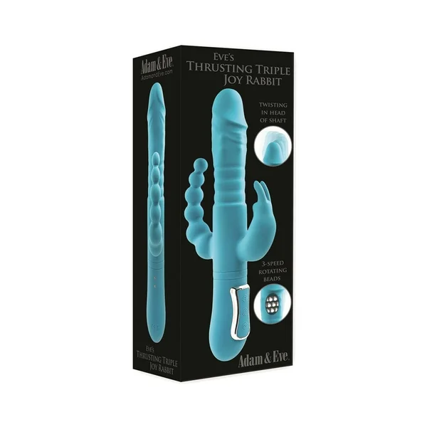 Adam & Eve Eve's Thrusting Triple Joy Rabbit Vibrator