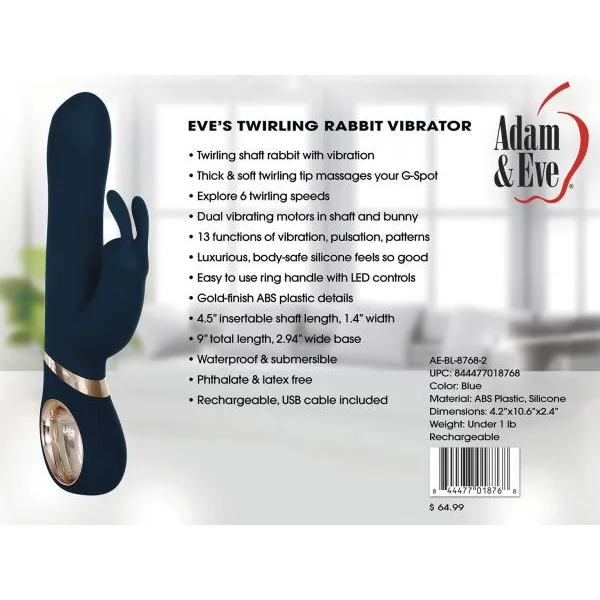 Adam & Eve Eve's Twirling Rabbit Vibrator
