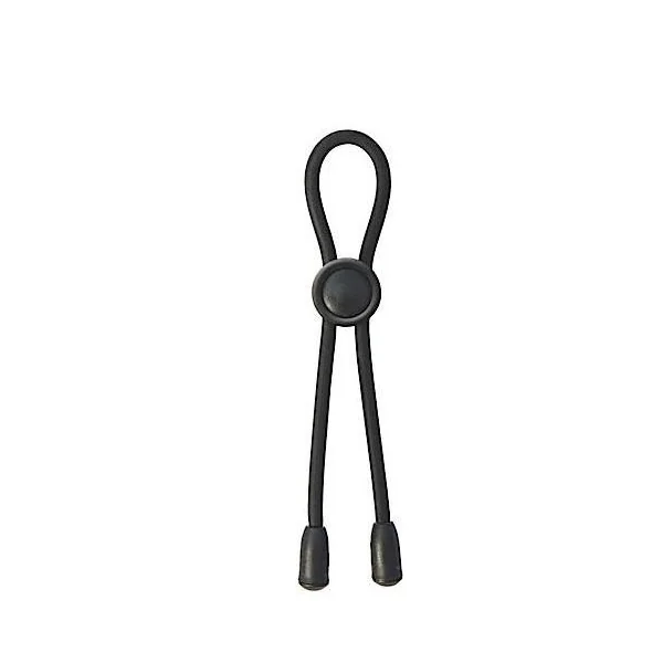 Adjustable Silicone Cock Tie Black