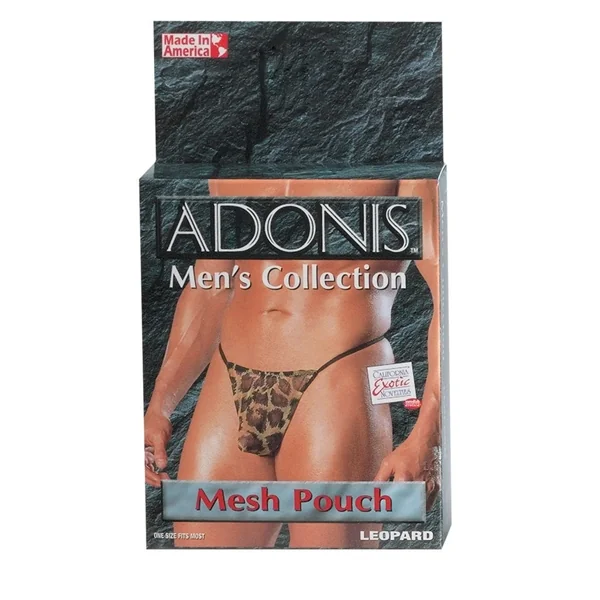 Adonis Leopard Mesh Pouch