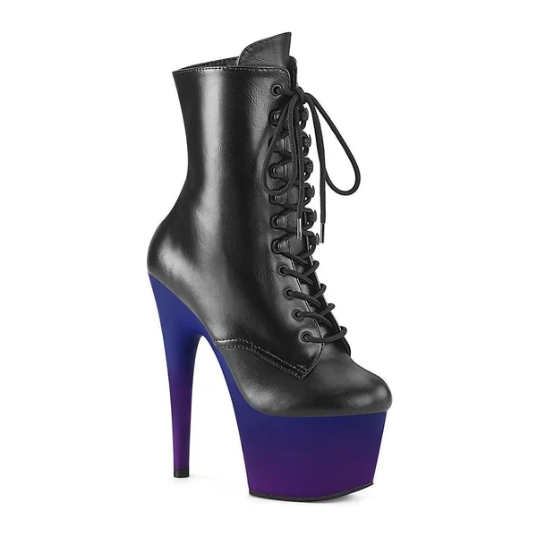 ADORE-1020BP Exotic Boot | Black Faux Leather