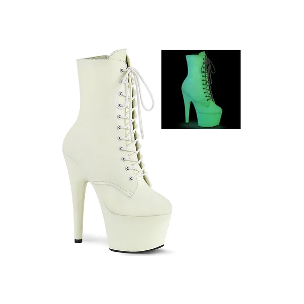 ADORE-1020GD Exotic Boot | White Faux Leather
