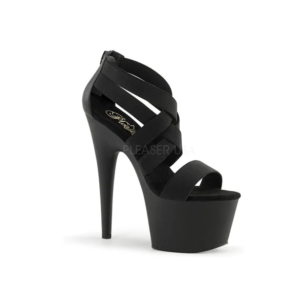 ADORE-769 Platform Sandal | Black elastic