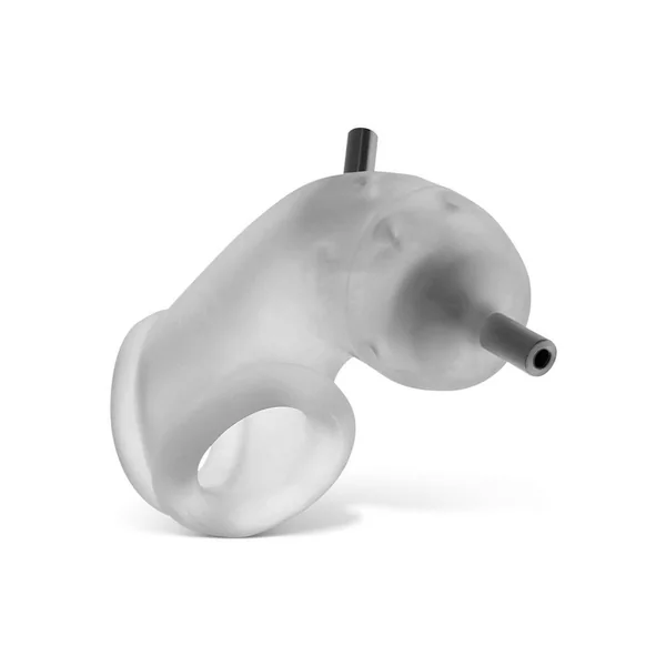 Airlock Electro Air-Lite Vented Silicone Chastity – Clear Ice