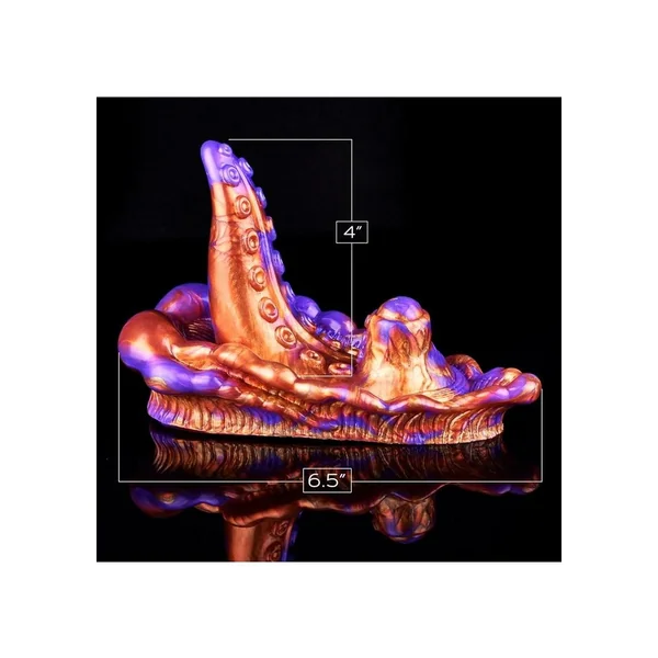 Alien Nation Copperhead Rechargeable Silicone Vibrating Grinder with Remote Control – Copper/Purple