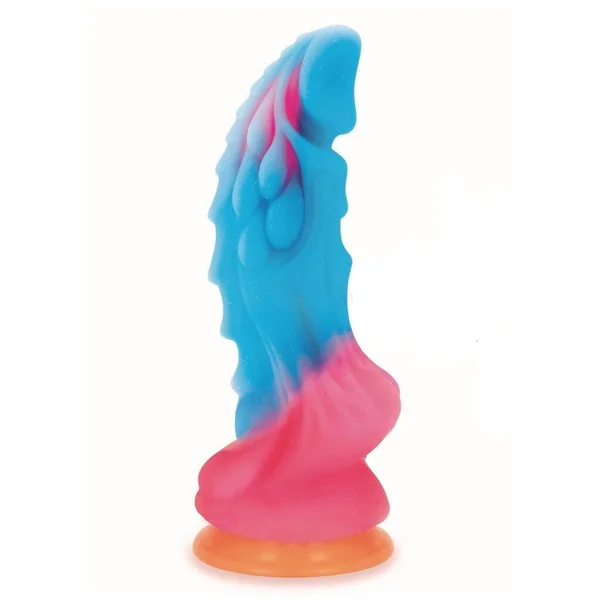 Alien Nation Glow Dragon Silicone Glow in the Dark Creature Dildo – Multicolor