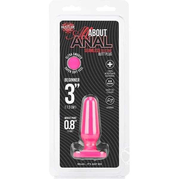 All About Anal SeamlessSilicone Butt Plug Hustler
