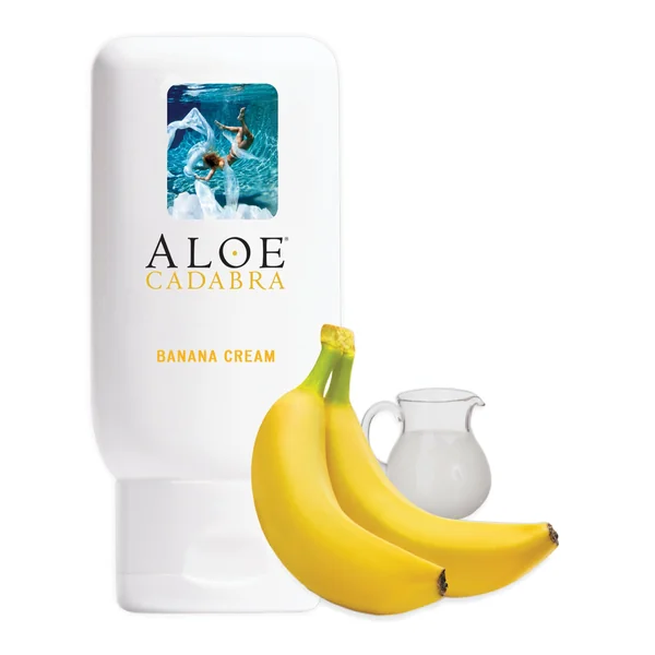 Aloe Cadabra Organic Lubricant - 2.5 oz Bottle Banana Cream