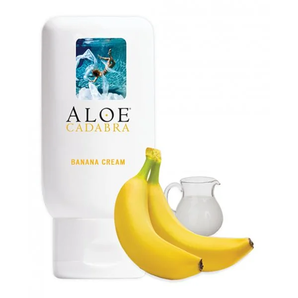 Aloe Cadabra Organic Lubricant - 2.5 Oz Bottle Banana Cream