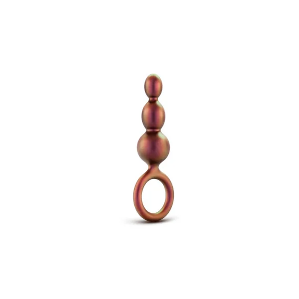 Anal Adventures Matrix Silicone Beaded Loop Plug, Copper