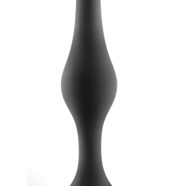 Anal Adventures Platinum Silicone Beginner Plug – Small – Black