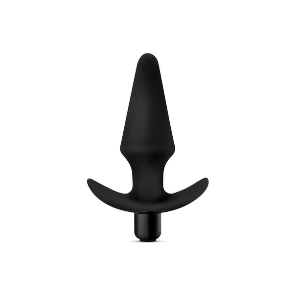Anal Adventures Platinum Silicone Vibrating Plug – Black