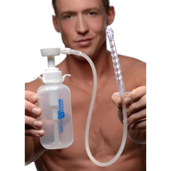 Anal Douches: Cleanstream Pump Action Enema W/bottle