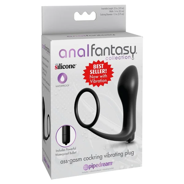 Anal Fantasy Collection Ass Gasm Cockring Vibrating Plug