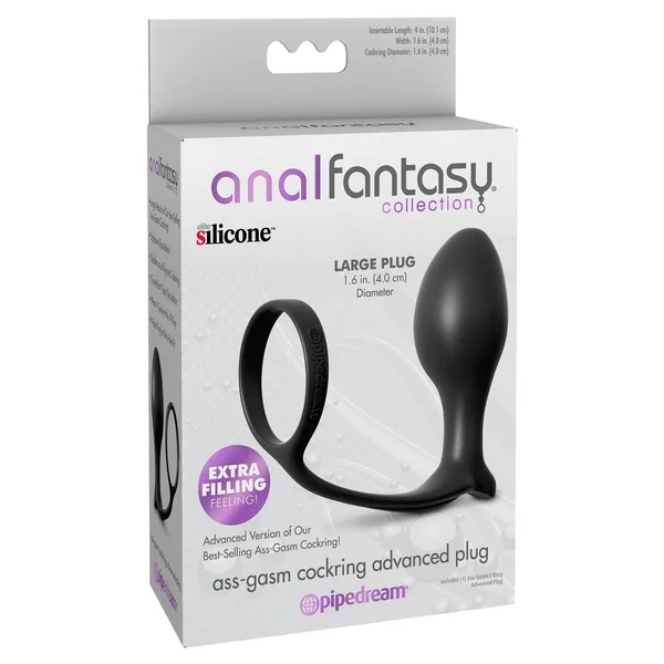 Anal Fantasy Collection Ass-Gasm Cockring Beginners Silicone Plug Slim