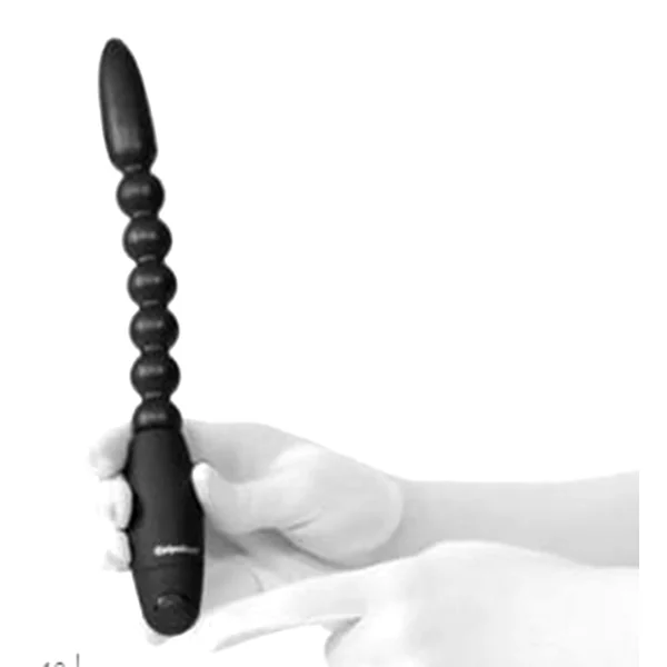Anal Fantasy Collection Flexa PowerVibrating Anal Beads Black 7 Inch