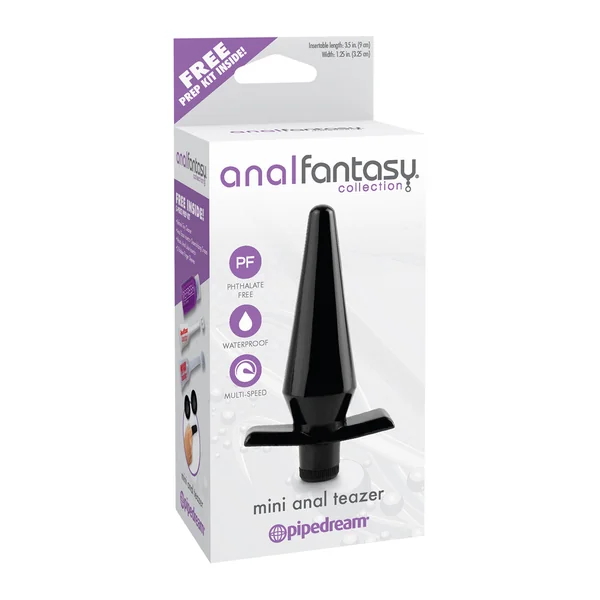 Anal Fantasy Collection Mini Anal Teazer Vibe Waterproof 3.5 Inch Black