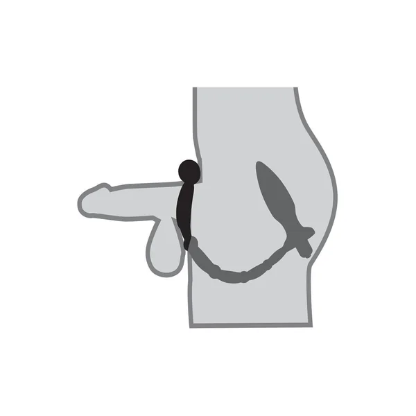 Anal Fantasy Collection Silicone Ass Kicker Plug with Cock Ring Waterproof