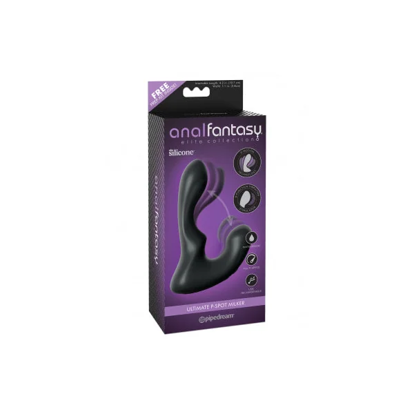 Anal Fantasy Elite Silicone Rechargeable Ultimate P Spot Milker Waterproof Black