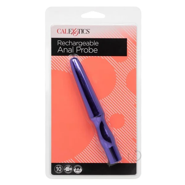 Anal Toys Rechargeable Silicone Anal Probe - Purple