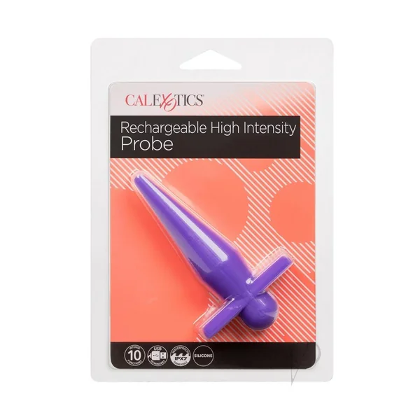 Anal Toys Rechargeable Silicone High Intense Probe - Purple