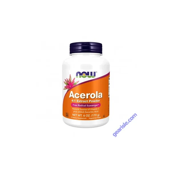 Antioxidant Powerhouse: NOW Acerola 4:1 Extract Powder 6 Oz