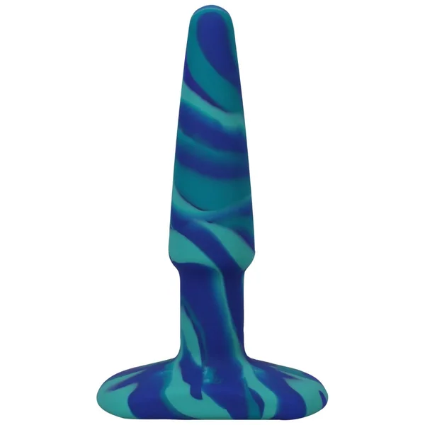 A-Play Groovy Silicone Butt Plug Ocean 4 Inch