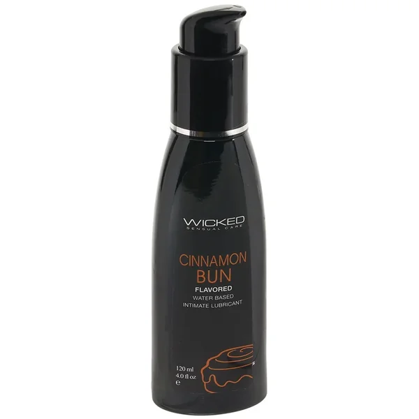 Aqua Flavored Lube 4oz/120ml in Cinnamon Bun