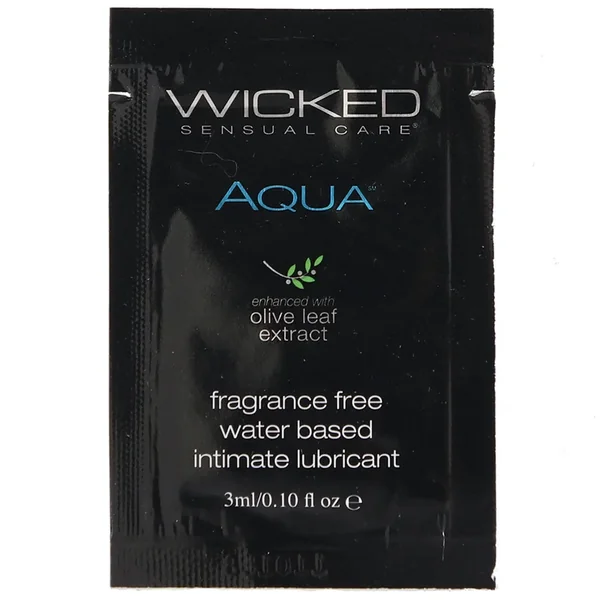 Aqua Fragrance Free Water Based Lube .10oz/3ml
